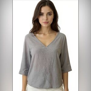 (D-111) PREMISE long sleeves womens top size XL‎ grey color
